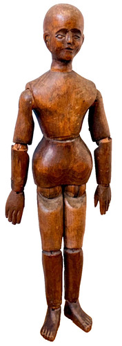 19c french articulated wood - articulated,