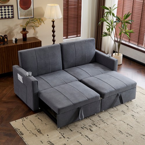 King size pull out sofa - sofa, bed