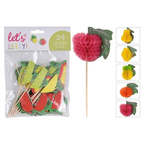 Cocktail fruit sticks - 24,