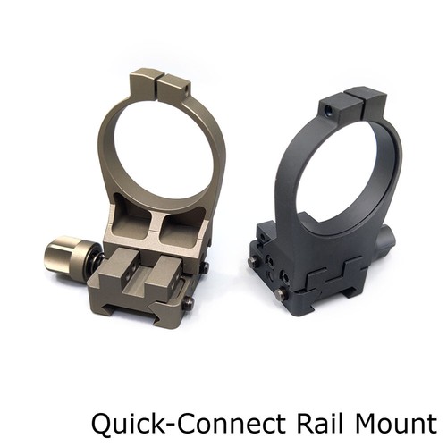 Quick connect rail - rail, rings
