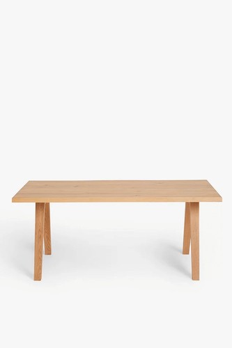 Oak extendable dining table