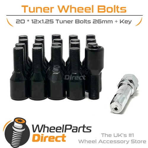 Wheel bolts tuner black - wheel,