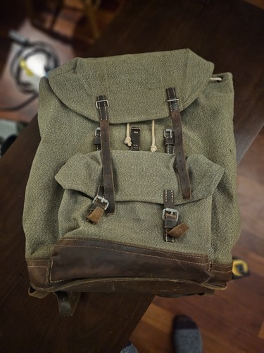 Vintage swiss army canvas and - army,