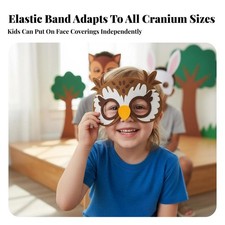 Cartoon Creature Half-Mask