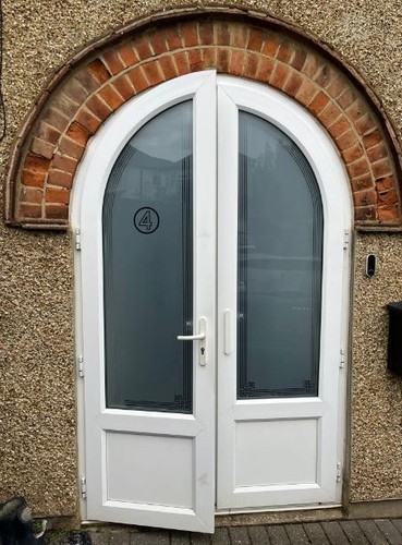 Double arch porch door - double,