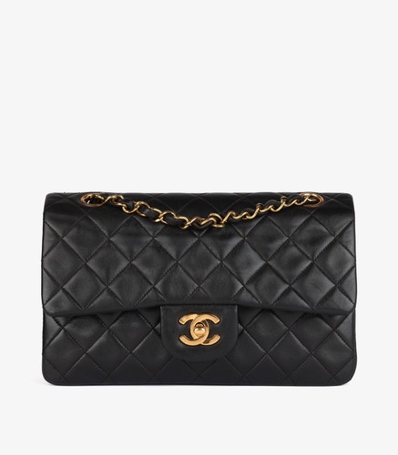 Chanel black quilted lambskin - chanel,