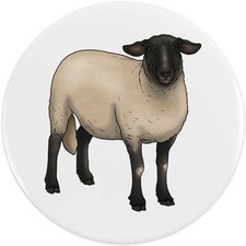 'Suffolk Sheep' Button Pin