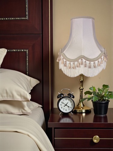Oyster cream table lampshades