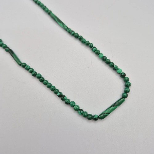 Vintage malachite beaded - malachite,
