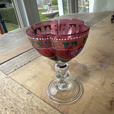 Antonio Salviati Quatrefoil Venetian Enamel Drinking Glass 19th Century