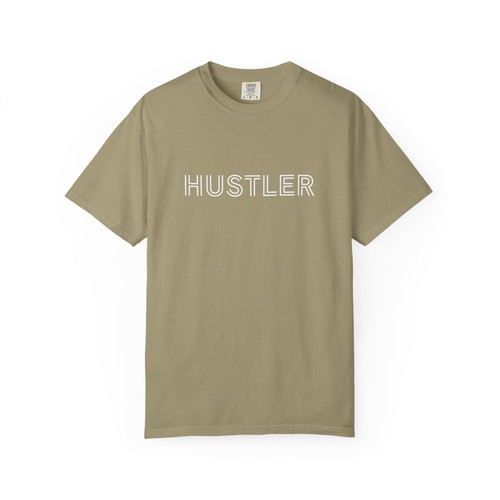 Hustler outline text - text, |