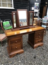 Waring and Gillow Vintage Desk & Freestanding Mirror / Dressing Table 