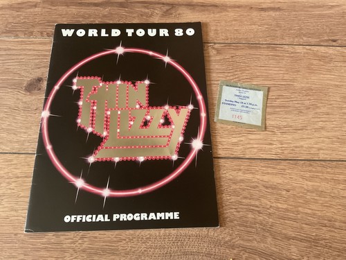 Thin lizzy concert - programme, +