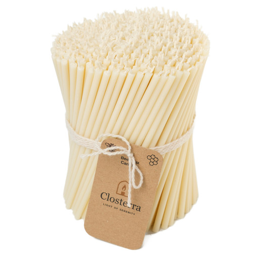 White beeswax candles - white,
