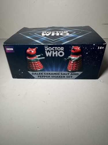Doctor who dalek ceramic salt - ceramic,