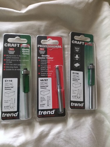 Trend router cutters - router, 1/4