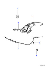 Jaguar genuine handbrake lever - jaguar,