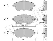22-1088-0 BRAKE PAD SET, DISC