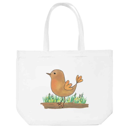 Little brown bird shopping - brown,