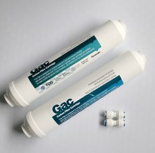 2 x In Line Fridge Water Filters Compatible with Samsung, Daewoo, LG etc