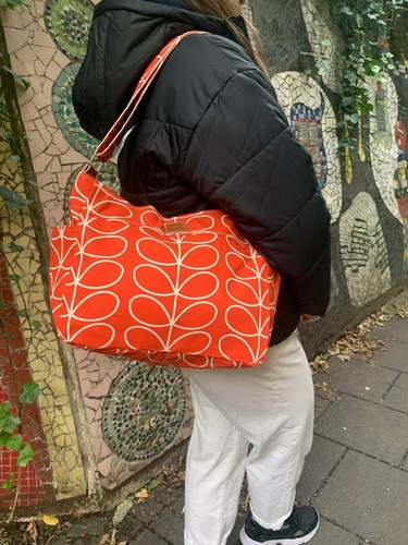 Handmade orla kiely - kiely, orange