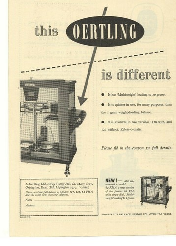 1945 oertling ltd - oertling,