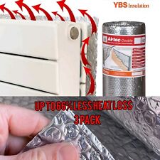 Radiator Foil Reflector 3 Pack Triple Layer Insulation YBS Tested Energy Saving