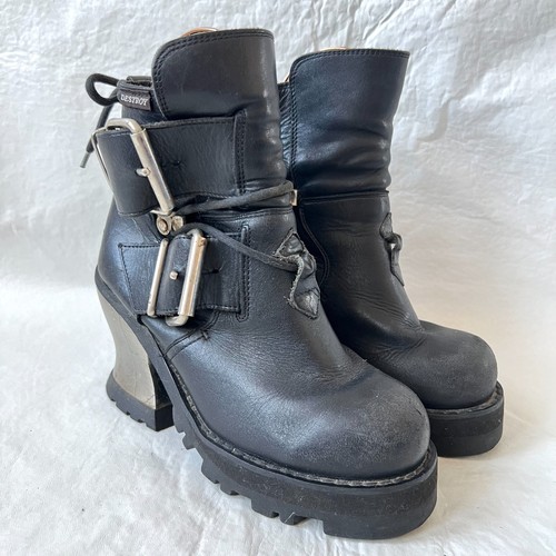 Vintage destroy boots - vintage, black