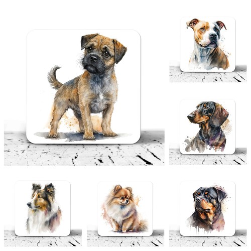 Drinks mats coasters - mats, dog