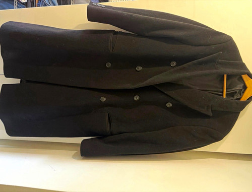 Men black wool cashmere - wool,