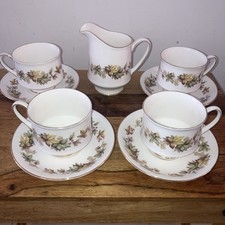 Vintage Royal Standard Lyndale Bone China Coffee Cup & Saucer with Jug & Bowl