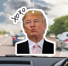 Donald Trump car air freshener. Funny Trump Novelty Gift Trump Fan xoxo usa