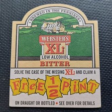 Websters Beer Mat Uk Cat No