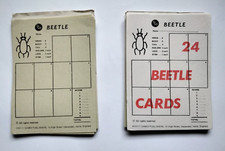 Beetle drive game score cards