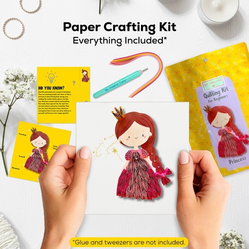 Princess paper quilling - princess,