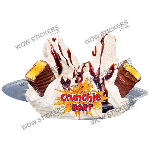 Ice cream van sticker - , crunchie