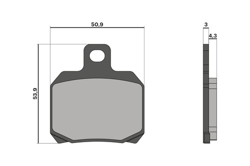 Malossi rear brake pads - malossi,
