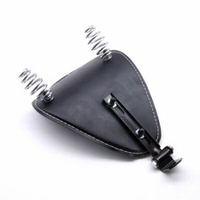Universal Motorcycle 3'' Spring Solo Seat Saddle + Bracket For Harley Bobber