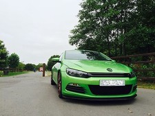VW Scirocco MK 3 front Lip Spoiler Splitter body kit , PU. 08-2017. HT Autos UK.