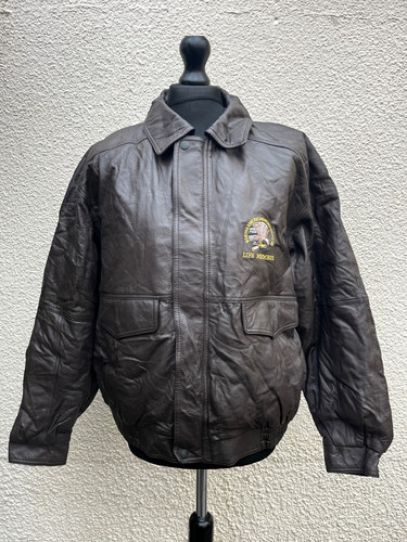 Vintage brown leather american - brown,