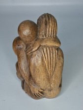 11cm SMALL HAND CARVED WOODEN