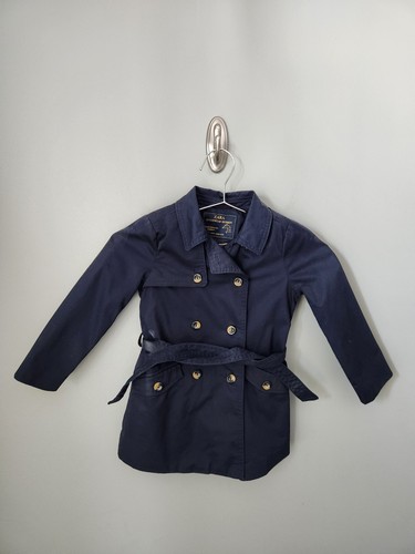 Zara navy trench coat - trench,