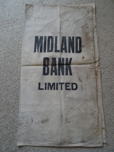 Vintage midland bank canvas - vintage,