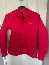 Womens O'Neill Escape series red windbreaker jacket size S regular fit