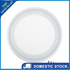 1Set 6.5" Car Speaker Grill Cover Mesh Round Subwoofer Guard w/ Screws White