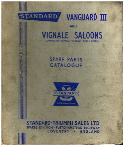 Standard vanguard series iii - series,