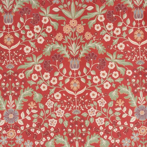 Windsor velvet fabric red - fabric,