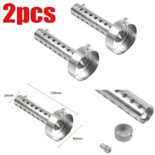 2X New Long Motorcycle Exhaust