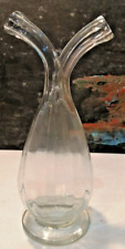 Vintage Double Neck Oil & Vinegar Glass Vase