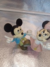 Disney Mickey & Minnie Mouse Jitterbug Dancing Figurine Vgc.